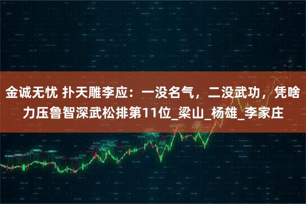 金诚无忧 扑天雕李应：一没名气，二没武功，凭啥力压鲁智深武松排第11位_梁山_杨雄_李家庄